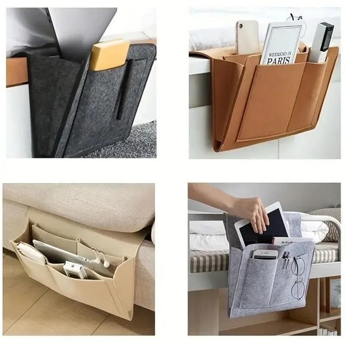 Felt bedside storage organizer - bedside,