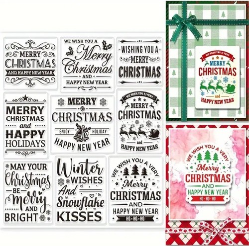 Christmas stamps words - stamps,