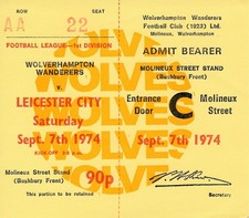 TICKET: Wolves v Leicester