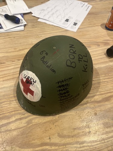 Kids toy vietnam - war, helmet