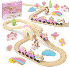 Hot Bee Wooden Train Set