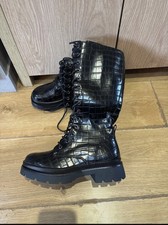 AJ Voyage Black Lace Up