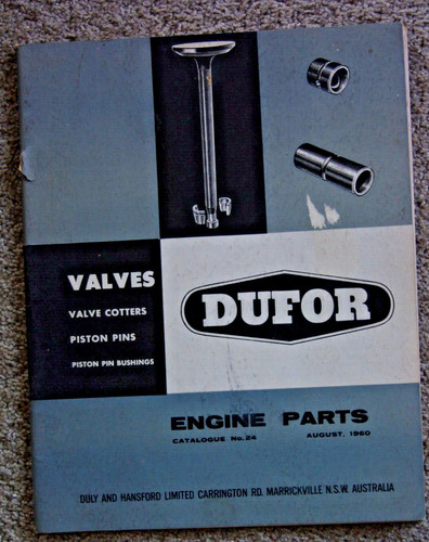Dufor engine parts catalogue - dufor,