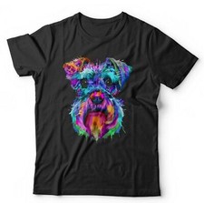 Schnauzer Art Splash Tshirt Unisex & Kids - Dog, Pet, Cute, Breed