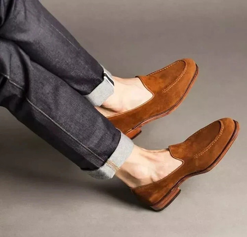 Handmade men tan - tan, formal