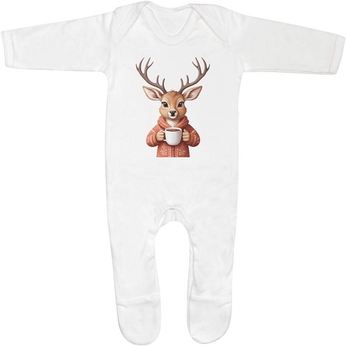 Deer holding mug tea - 'deer,