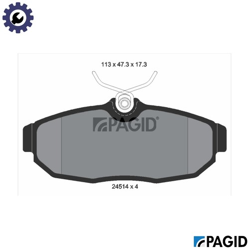 Brake pad set - pad, disc