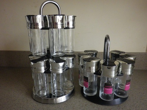 Spice herb jars - 19, rotating