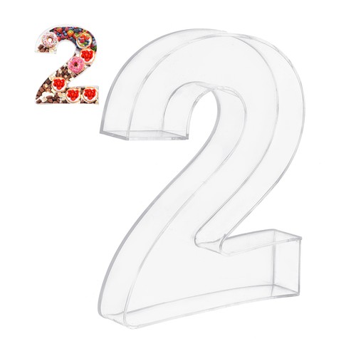 Acrylic number box 2 - acrylic,