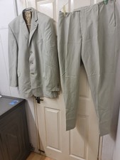 Men's NEXT linen mix suit. Jacket 44L, Trousers 38R.