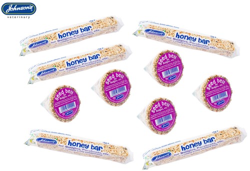 Johnsons budgie honey bars - budgie, &