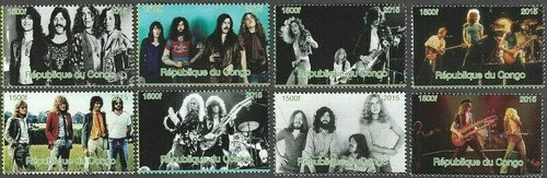 Led zeppelin stamps set - led,