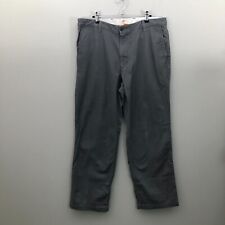 Dockers Trousers Men W 36 L 30 Grey Straight Fit Cotton Khakis Normcore Gorpcore