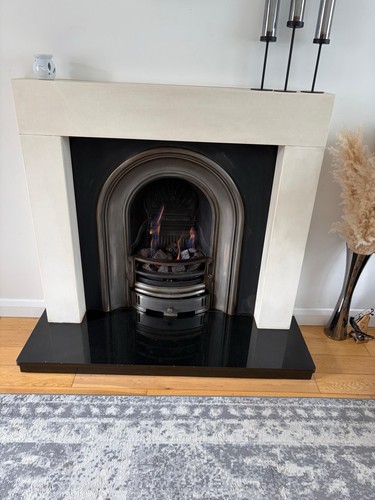 Complete fireplace with - complete,