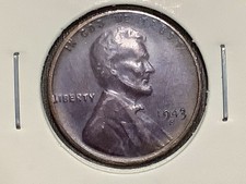 1943 S Copper Penny Struck On