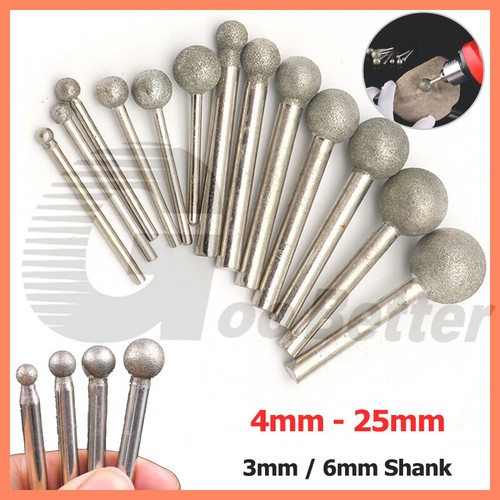 25mm ball round - diamond, burr