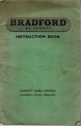 Instruction book for bradford - instruction,