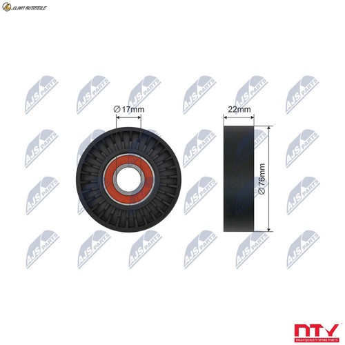 Tensioner pulley ribbed belt - pulley, v-ribbed