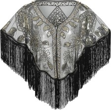 1920s Shawl Sequin Beaded