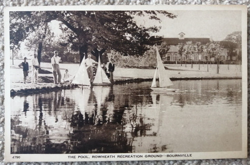 Bournville postcard the pool - the,