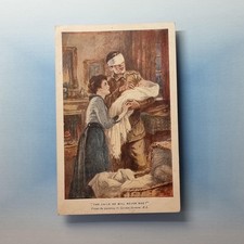 WW1 Military Postcard C1916 Injured Tommy Blind St Dunstans Hospital Art Signed