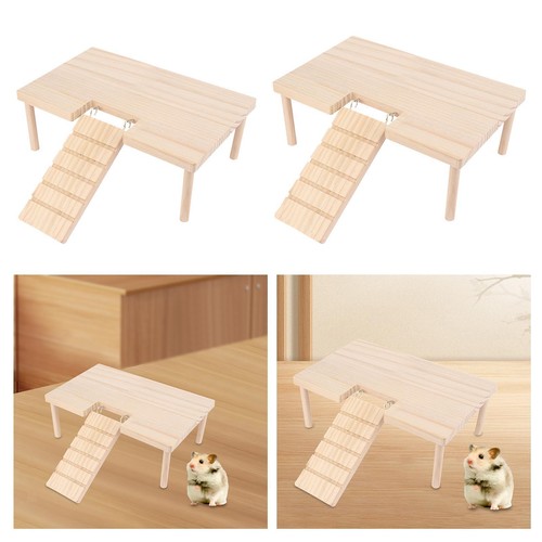 Hamster wooden platforms toy - hamster,