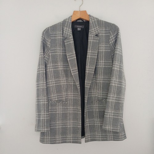 Checked blazer size jacket - blazer,