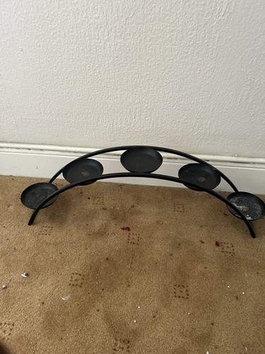 Black arch candle holder - arch,