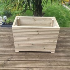 Wooden Decking Planter Garden