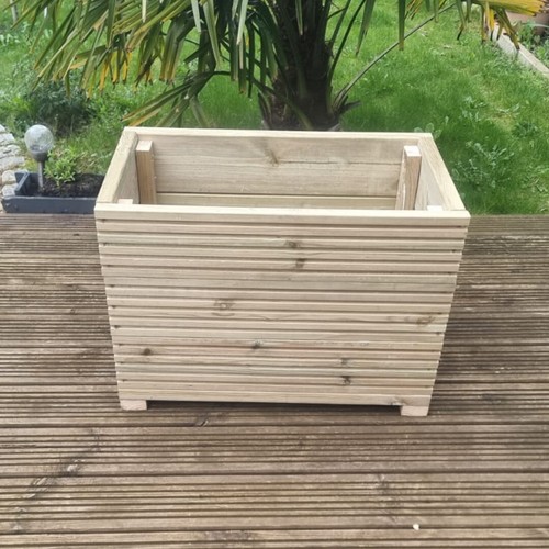 Wooden decking planter garden - decking,