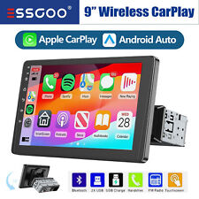 9" Apple CarPlay Android Auto Single Din Car Stereo Touch Screen Radio Bluetooth