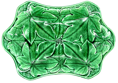 Dark green majolica wedgwood - dark,