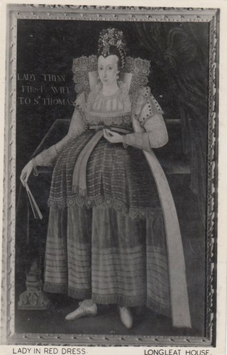 Postcard painting lady in - painting,