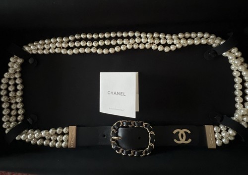 Chanel leather chain - cc,