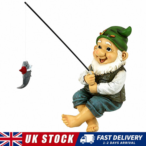 Garden gnome fishing rod - gnome,