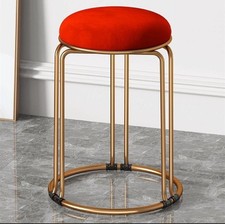 Velvet  Stool Dining Chair,  Stackable Space saving vanity make up stool Bedroom
