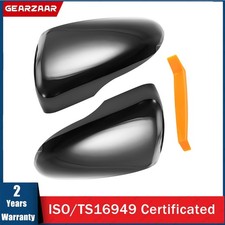 Door Wing Mirror Covers Casings Compatible for VW Golf/GTI MK6 2009-2013 2pcs
