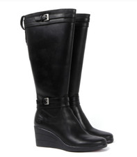 UGG® AUSTRALIA IRMAH BLACK WATERPROOF LEATHER BOOTS UK 5.5 EUR 38 USA 7 RRP £230