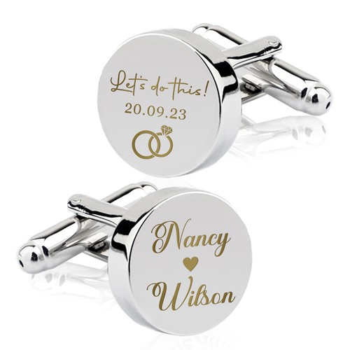 Personalised men cufflinks - personalised,