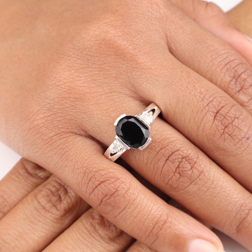 Black onyx gemstone 925 - black,