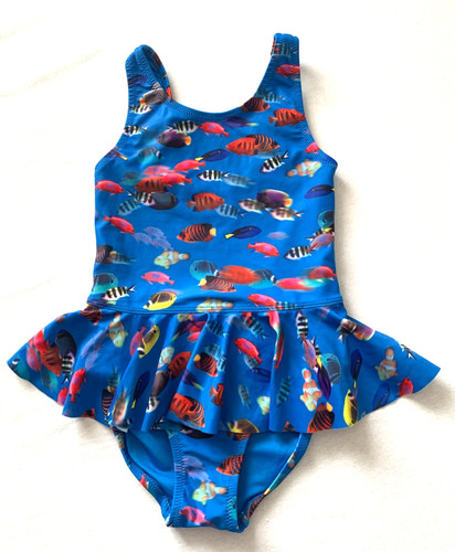 Girls blue mix next skirted - blue,