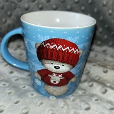 Hugs Christmas Teddy Bear Coffee Mug