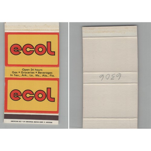 Matchbox cover ecol - gas, &