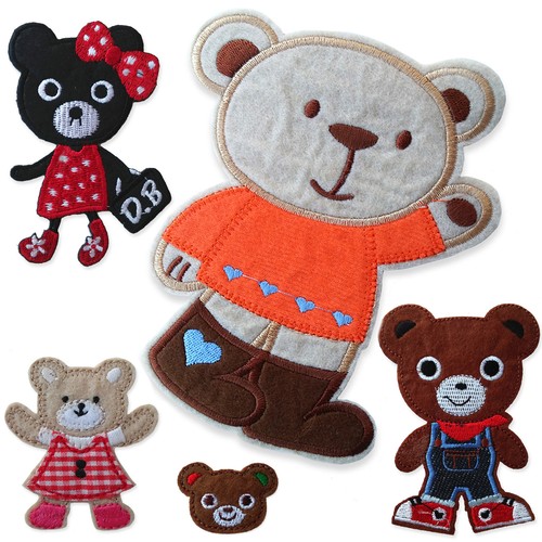Cute teddy bears iron - teddy, sew