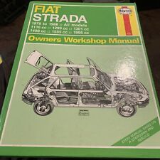 Haynes 479 Fiat Strada 1979 - 1988 Owners Workshop Manual TC Abarth 1116 - 1995