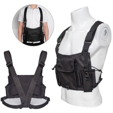Chest Rig Bag Radio Harness Front Pack Walkie Talkie Holster Military Men Women