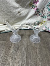 Pair Of Glass / Crystal Eagles