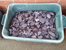 Blue Slate Chippings In 3 Boxes...Boxes Included.
