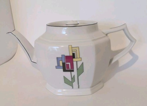 Vintage art deco style teapot - deco,