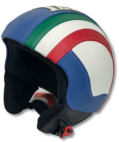 Leatherette helmet with - helmet,